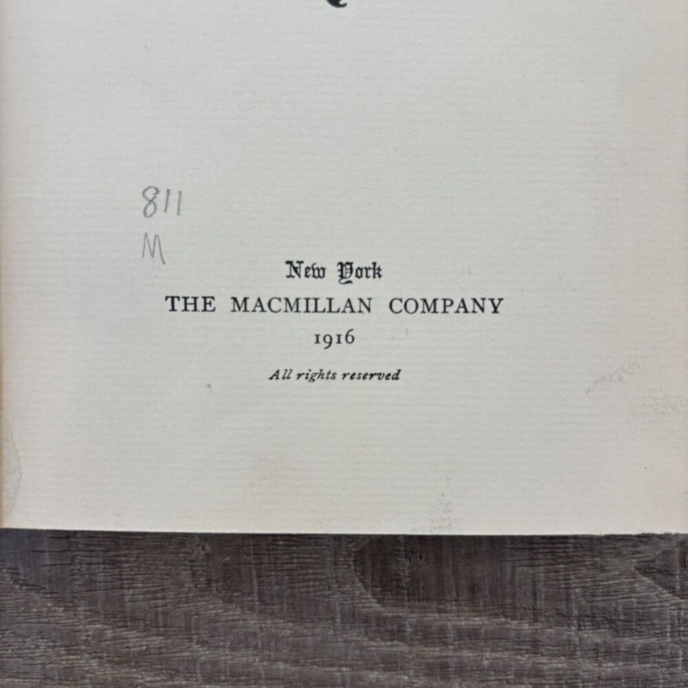 Vtg Songs and Satires Book 1916 1st Ed Antique Red Shelf Decor Boho Eclectic HC - Picture 8 of 15